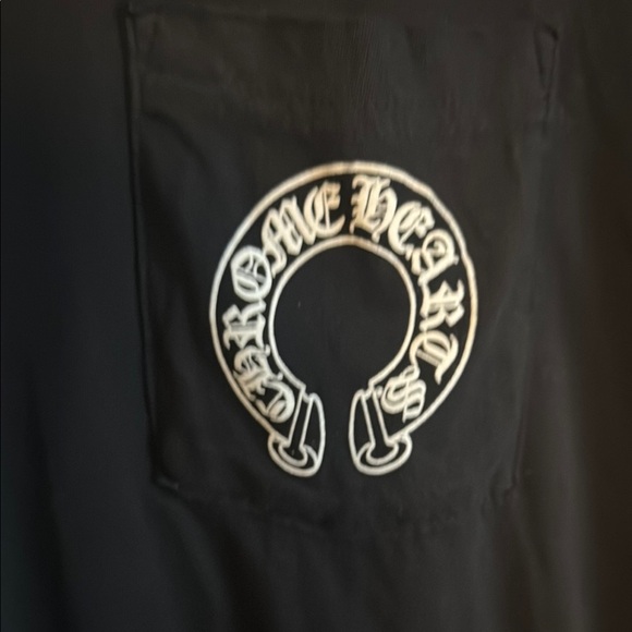 Chrome Hearts Horse Shoe Black Long Sleeve Men's Shirt - Picture 6 of 10